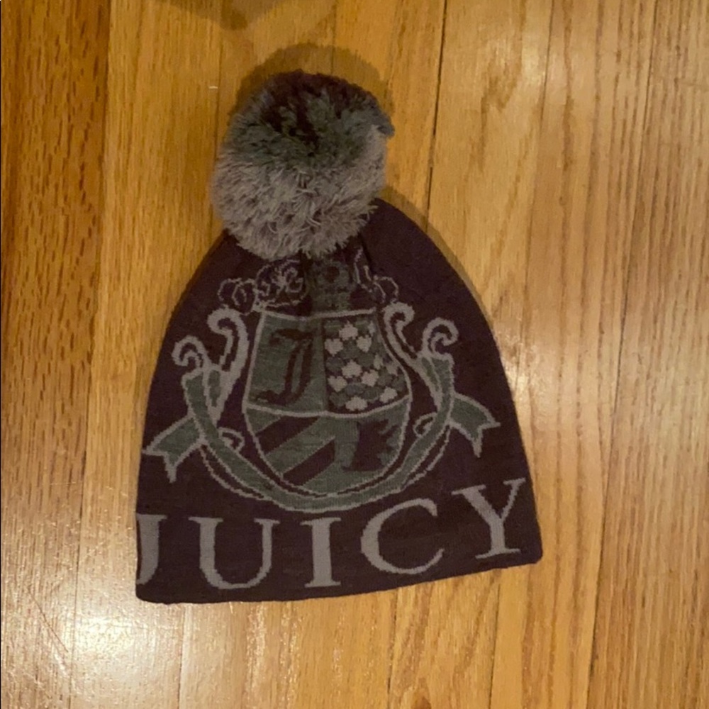 Juicy Couture Merino Wool Pom Pom beanie